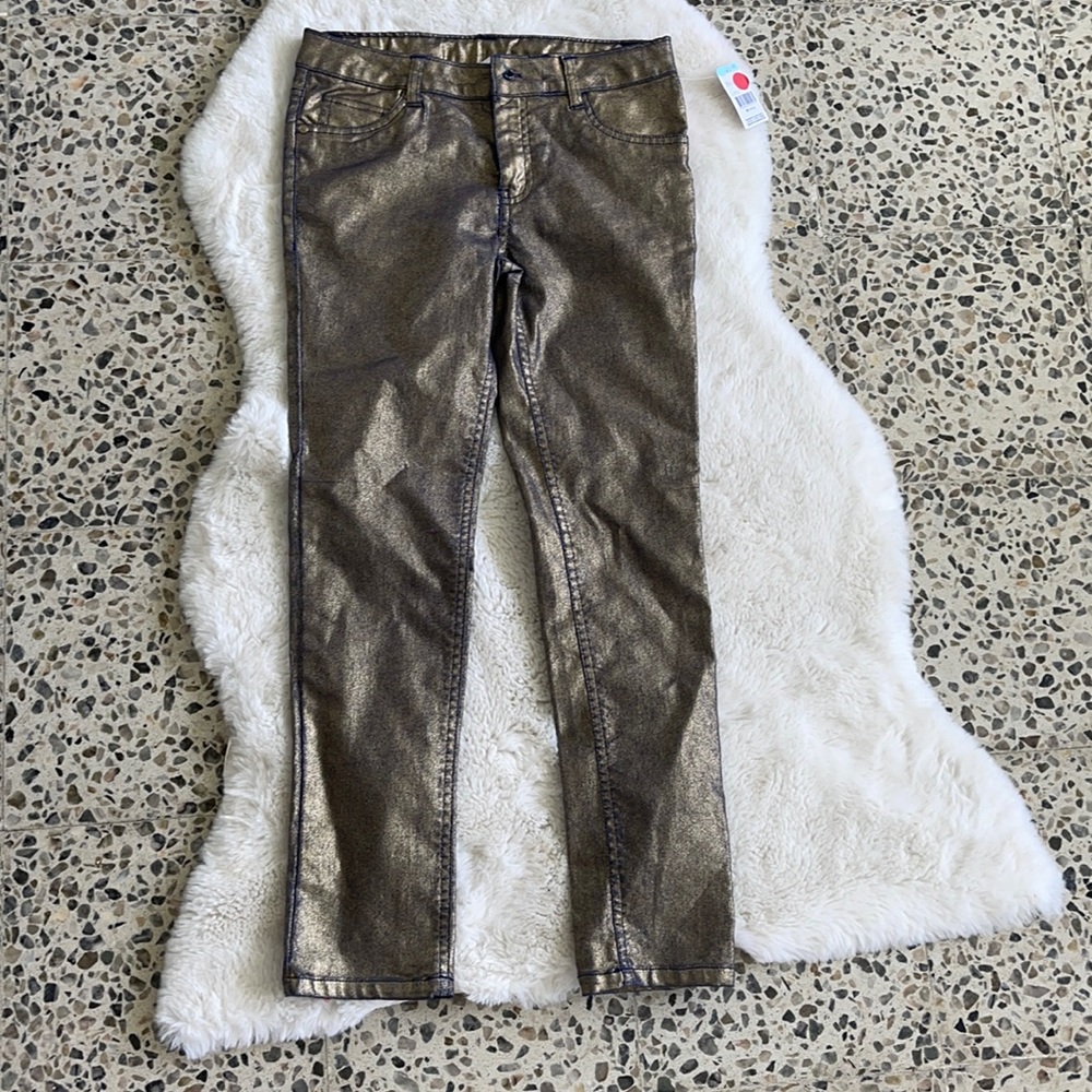 Gold jean NWT